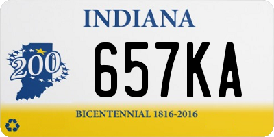 IN license plate 657KA