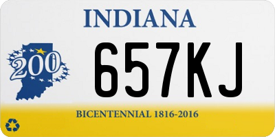 IN license plate 657KJ