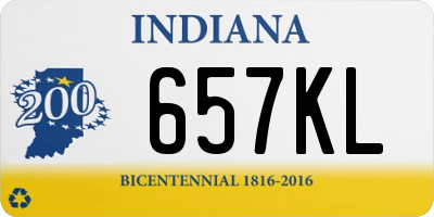 IN license plate 657KL