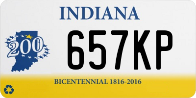 IN license plate 657KP