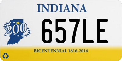 IN license plate 657LE