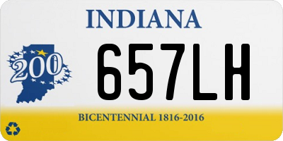 IN license plate 657LH