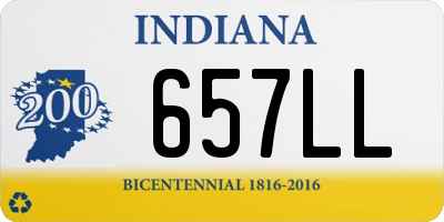 IN license plate 657LL