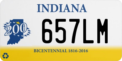 IN license plate 657LM