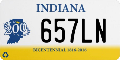 IN license plate 657LN