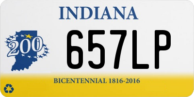 IN license plate 657LP