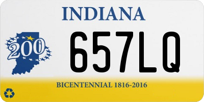 IN license plate 657LQ