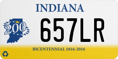 IN license plate 657LR