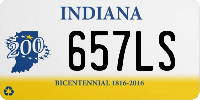 IN license plate 657LS