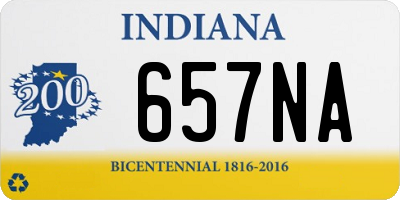 IN license plate 657NA