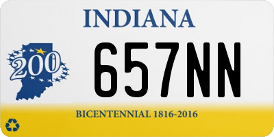 IN license plate 657NN