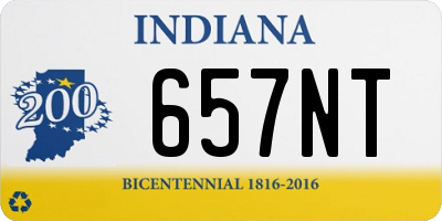 IN license plate 657NT