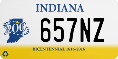 IN license plate 657NZ