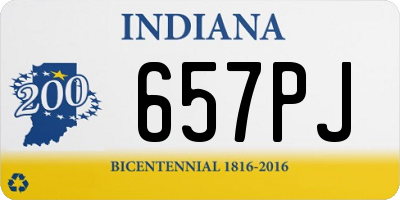 IN license plate 657PJ