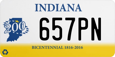 IN license plate 657PN