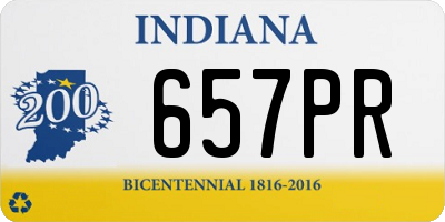 IN license plate 657PR