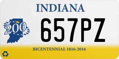 IN license plate 657PZ