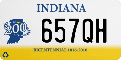 IN license plate 657QH