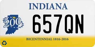 IN license plate 657QN