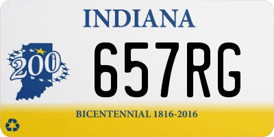 IN license plate 657RG