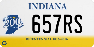 IN license plate 657RS