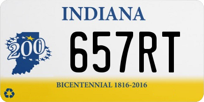 IN license plate 657RT