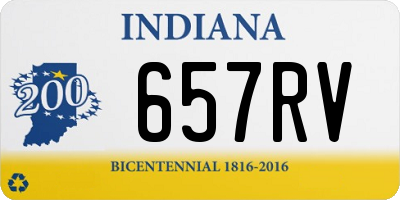 IN license plate 657RV