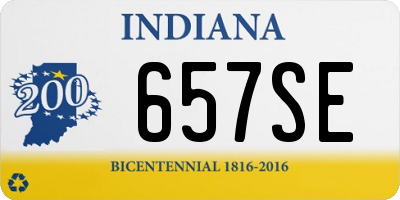 IN license plate 657SE