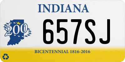 IN license plate 657SJ