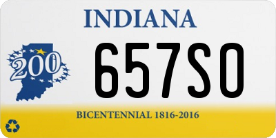 IN license plate 657SO