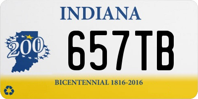 IN license plate 657TB