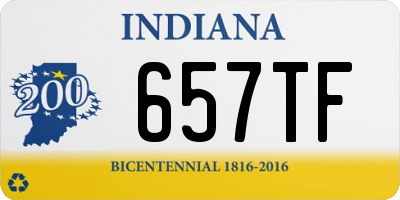 IN license plate 657TF