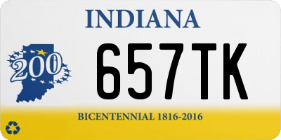 IN license plate 657TK