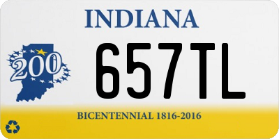 IN license plate 657TL