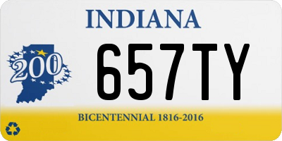 IN license plate 657TY