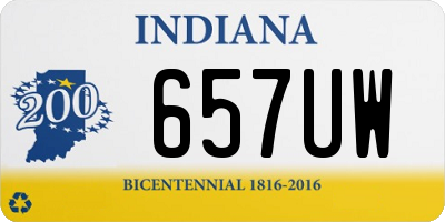 IN license plate 657UW