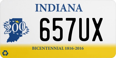 IN license plate 657UX