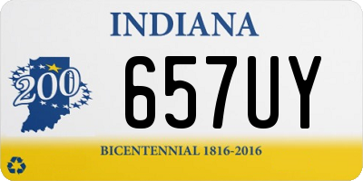 IN license plate 657UY