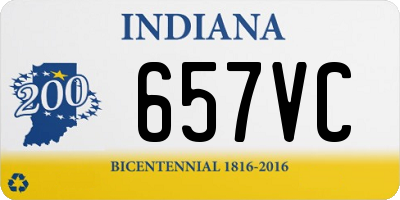 IN license plate 657VC