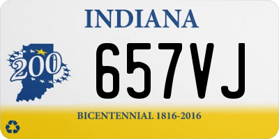 IN license plate 657VJ