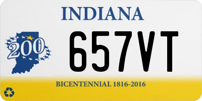 IN license plate 657VT