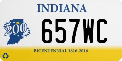 IN license plate 657WC