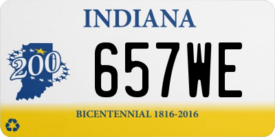 IN license plate 657WE