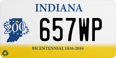 IN license plate 657WP