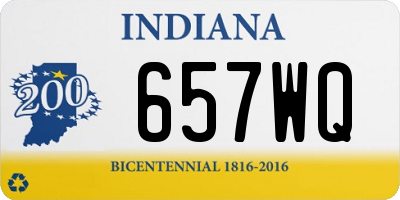 IN license plate 657WQ