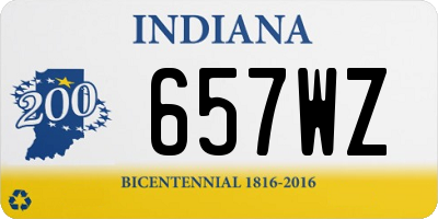 IN license plate 657WZ