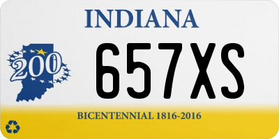 IN license plate 657XS