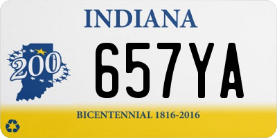 IN license plate 657YA