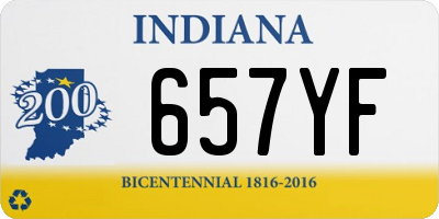 IN license plate 657YF