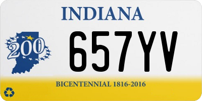 IN license plate 657YV